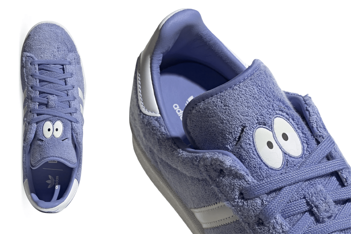 Adidas x south park campus 80s towelie eyes top down