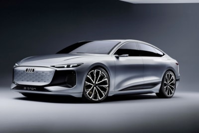 The Audi A6 e-tron Concept Can Project Video Games with its Headlights