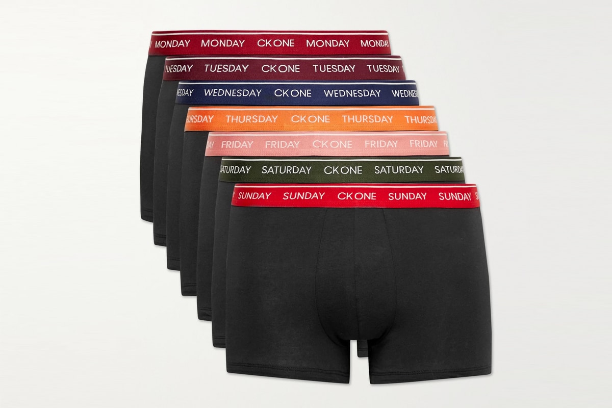 Seven-Pack Stretch-Cotton Boxer Briefs