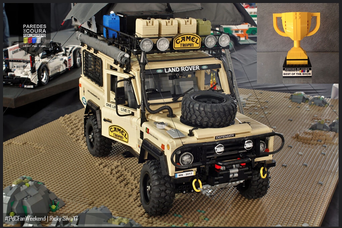 Camel x lego land rover build