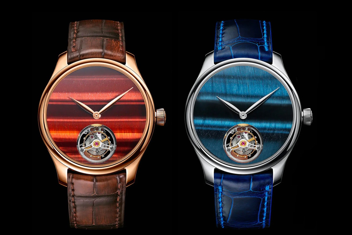 H moser cie endeavour tourbillon concept tigers eye