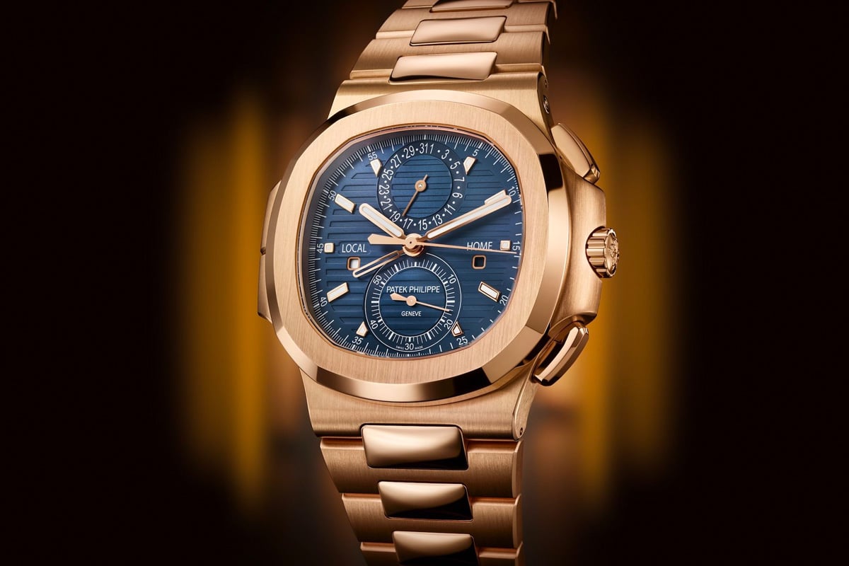 Patek philippe 59901r 001 nautilus travel time chronograph