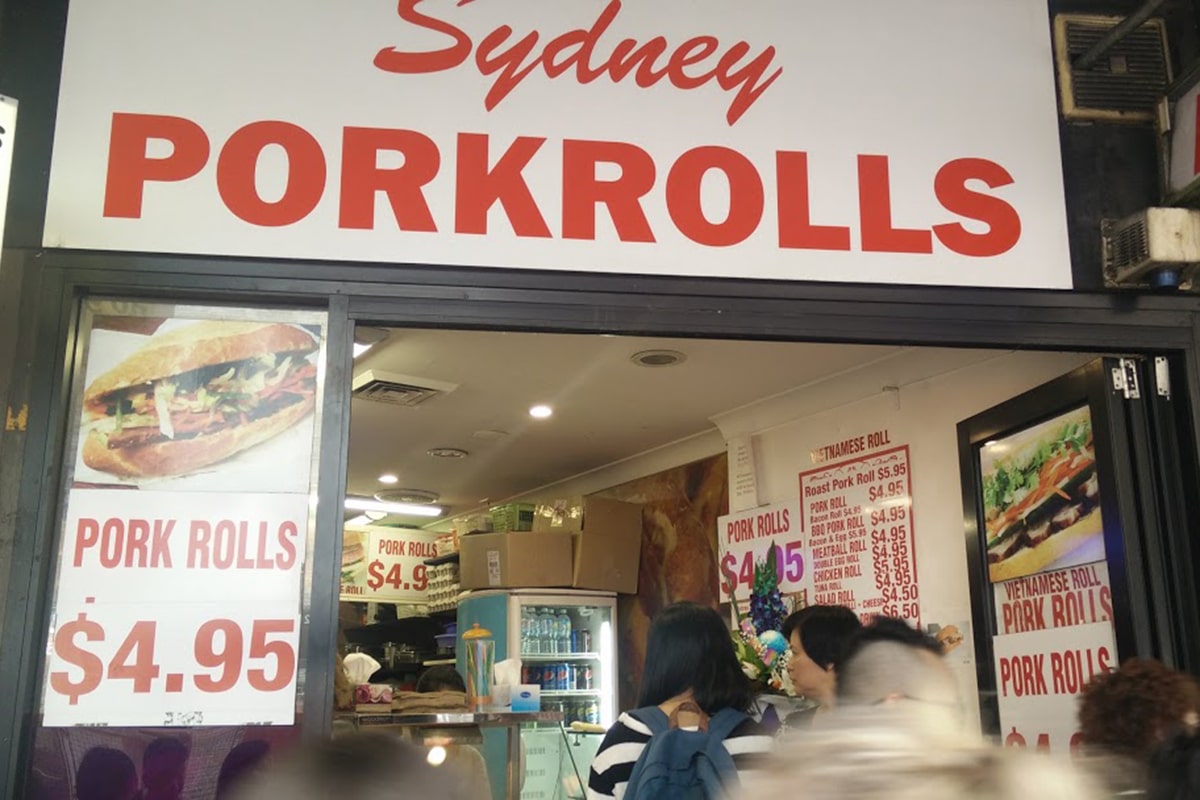 sydney pork rolls street view