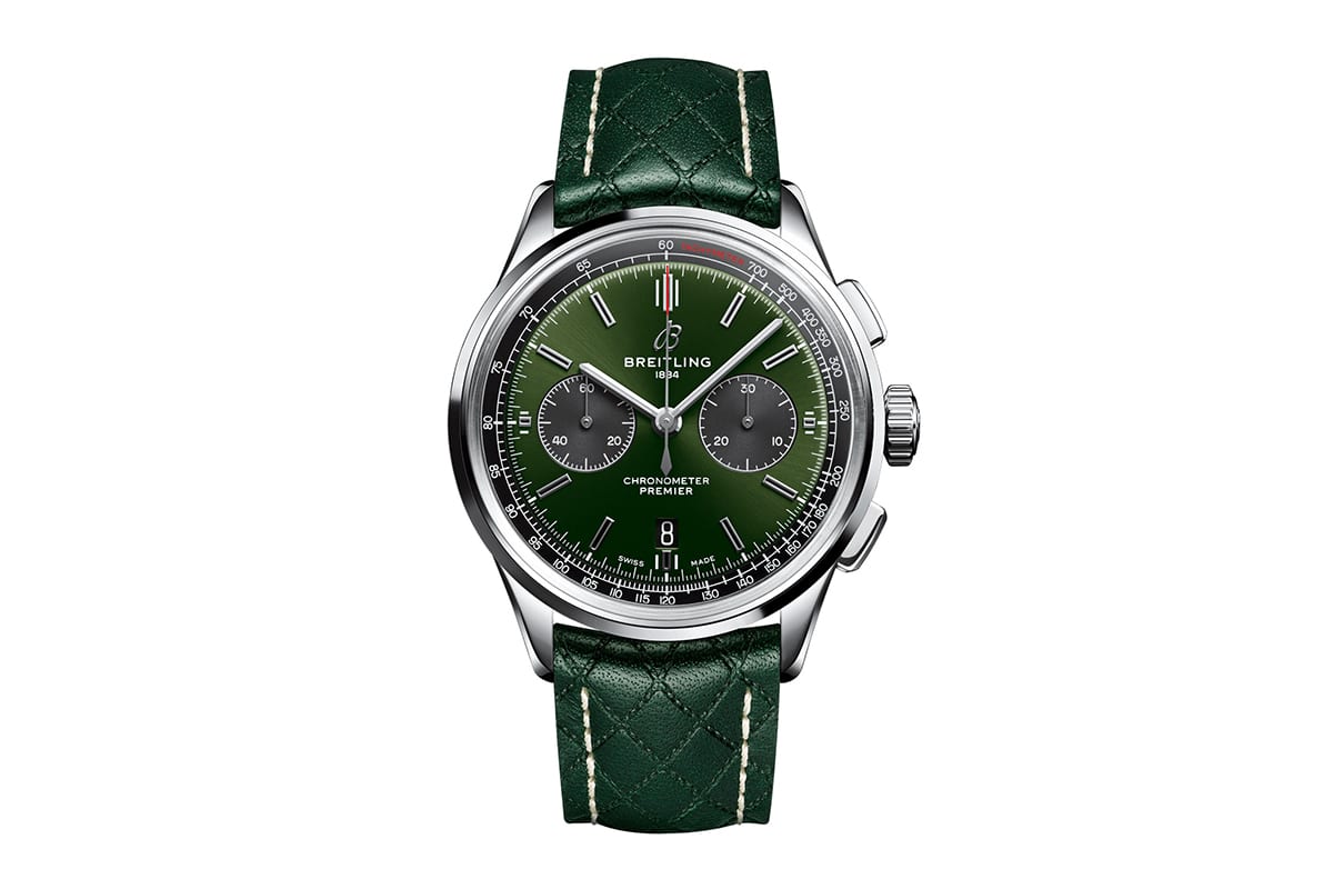 breitling premier b01 bentley british racing green watch