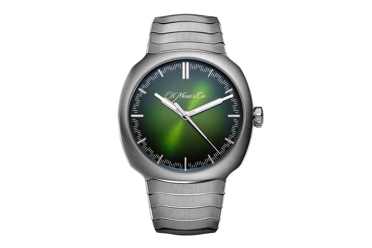 h moser cie streamliner green dial Watch