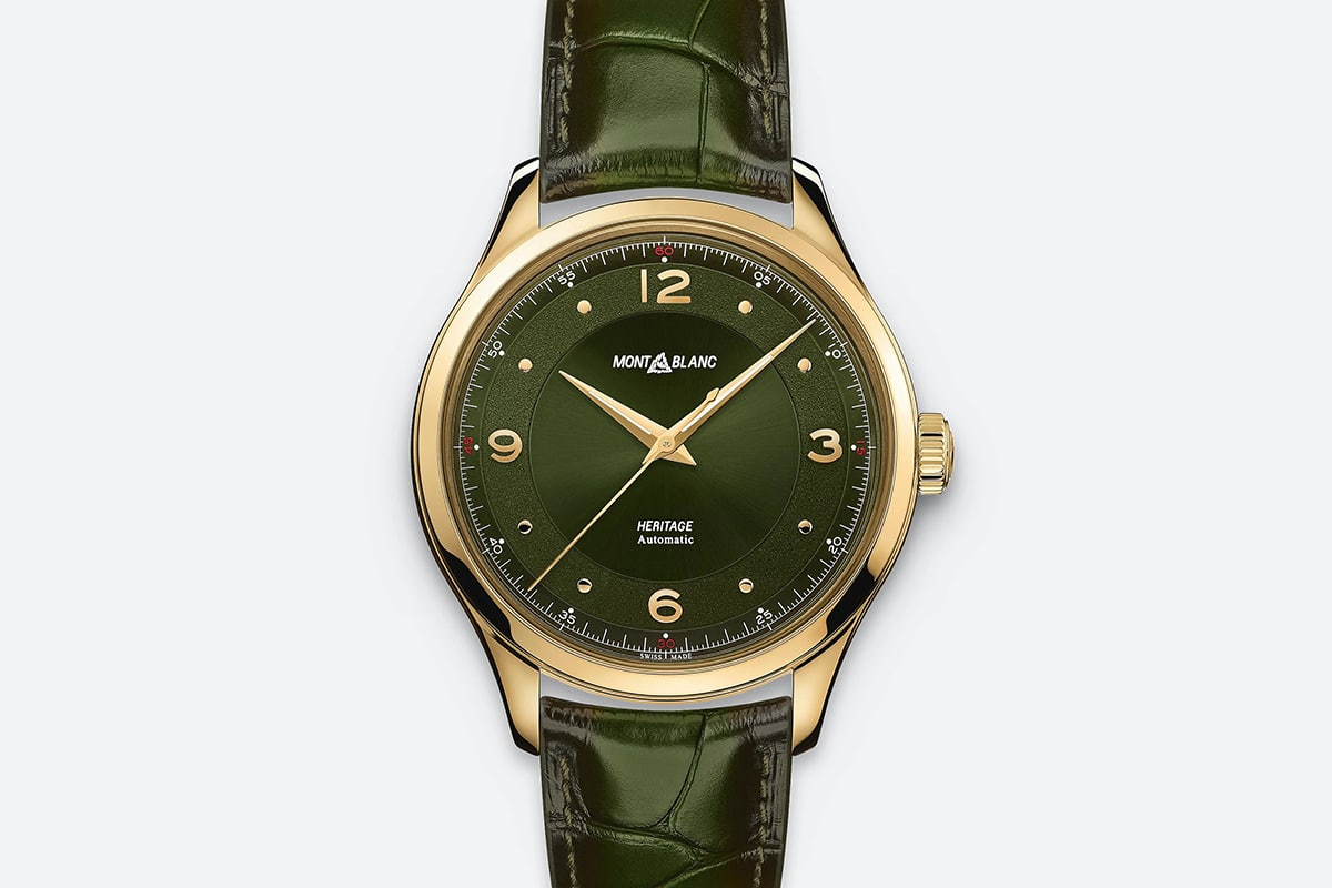 montblanc heritage green gold Watch