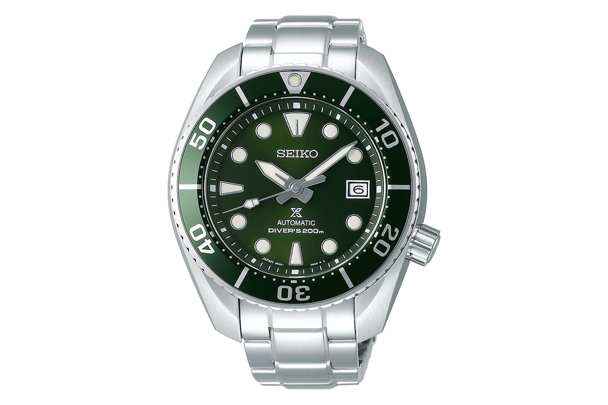 seiko prospex green sumo divers watch