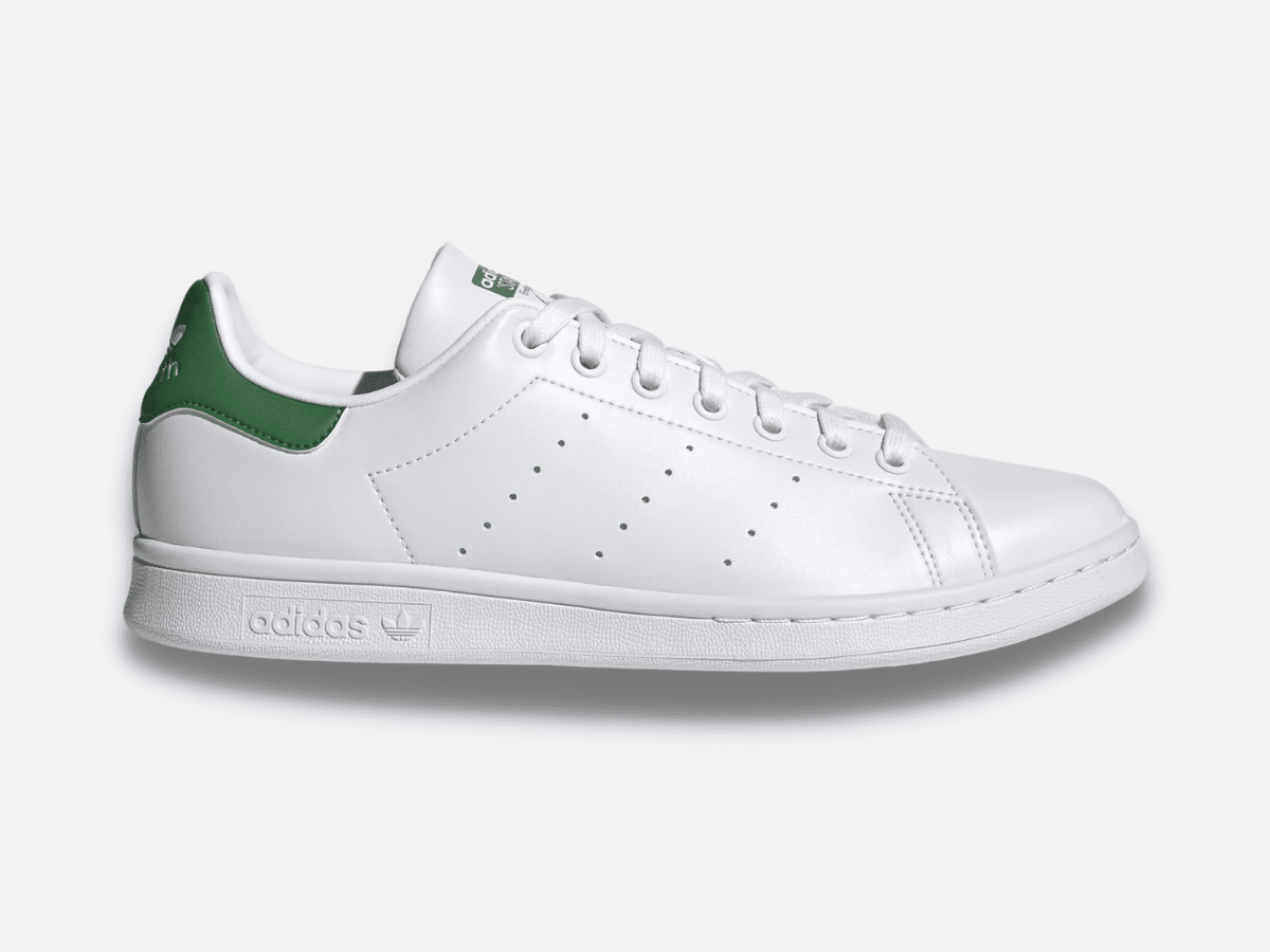 Adidas stan smith in classic white and green