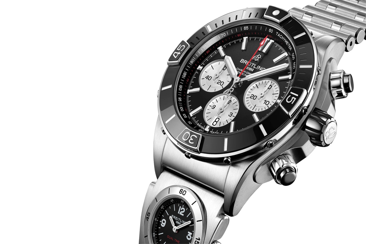 Breitling super chronomat with utc module 3