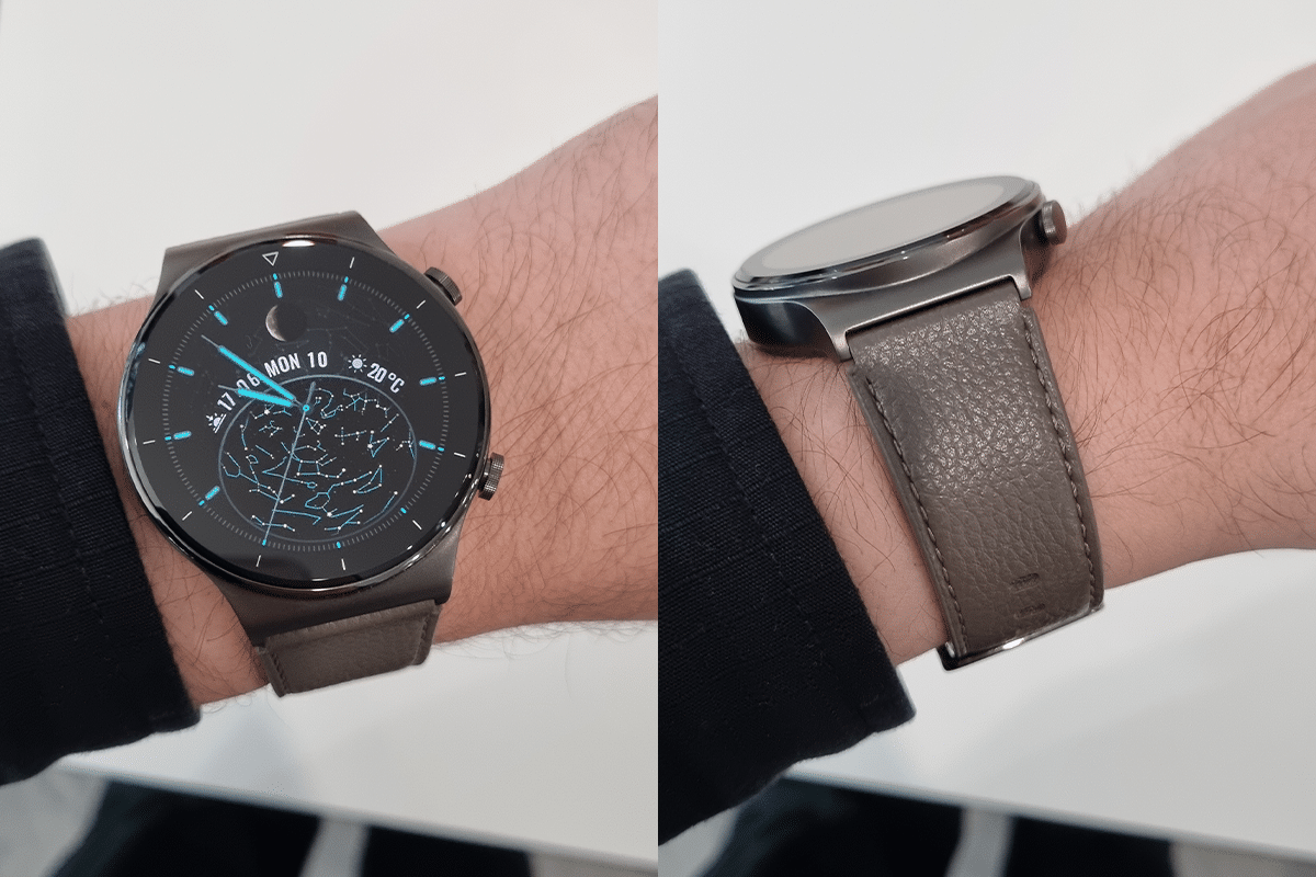 Huawei watch gt 2 pro on wrist