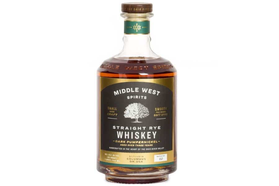 Middle west spirits straight rye whiskey