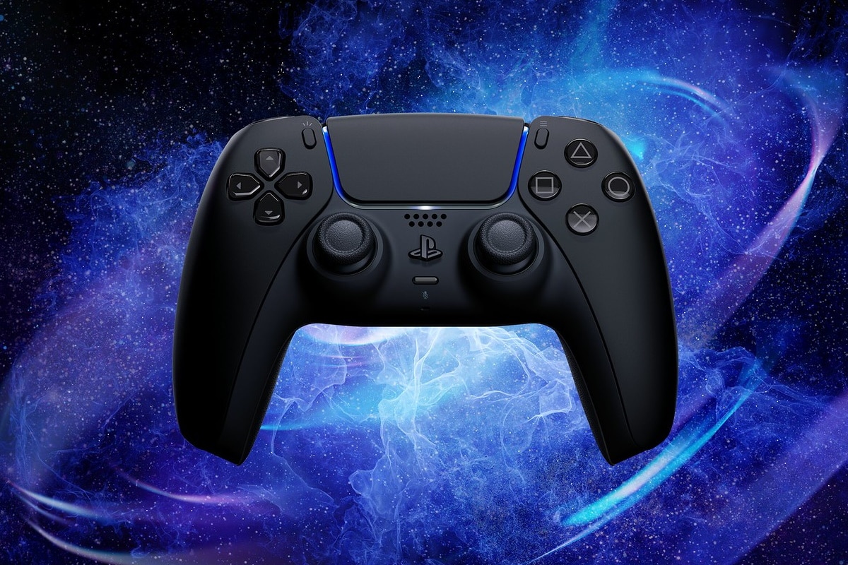 Midnight black playstation 5 controller