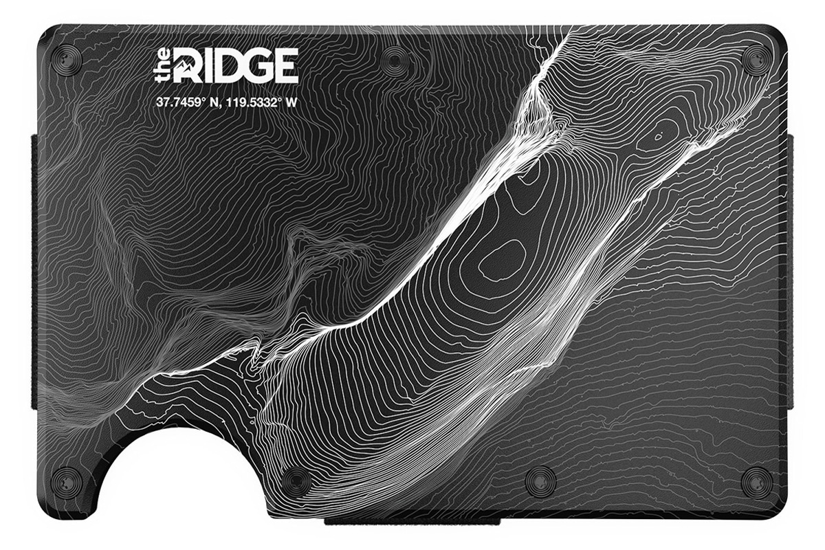 Ridge wallet topographic aluminium 3