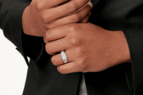 Tiffany engagement rings for men on hand