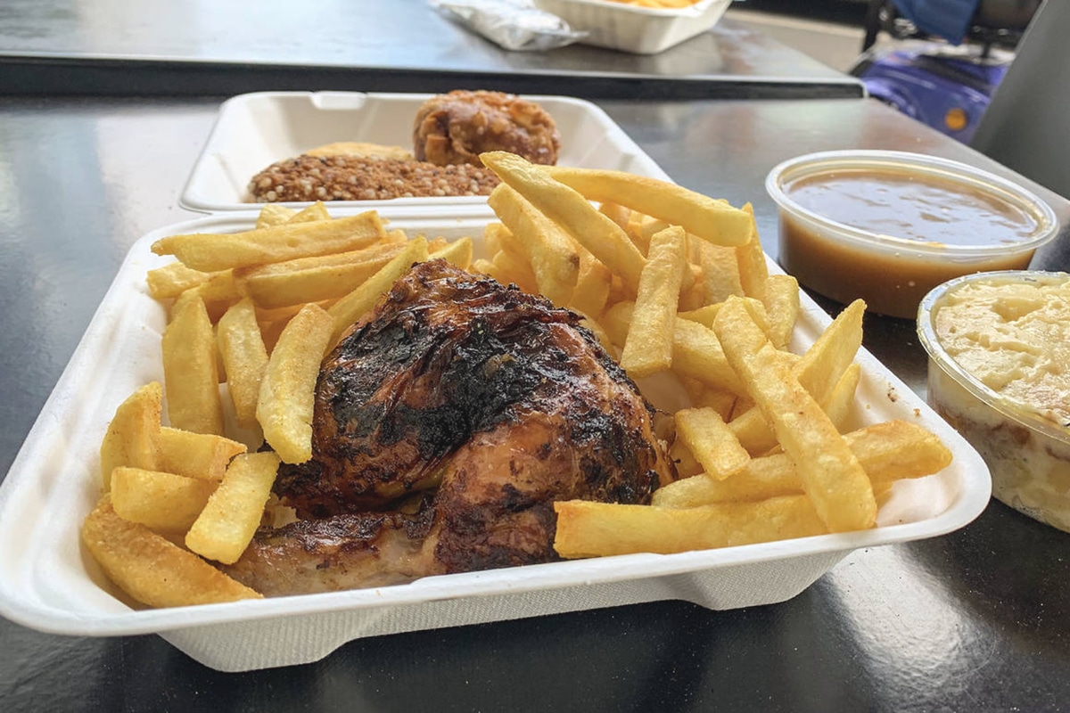 centre charcoal chicken meal
