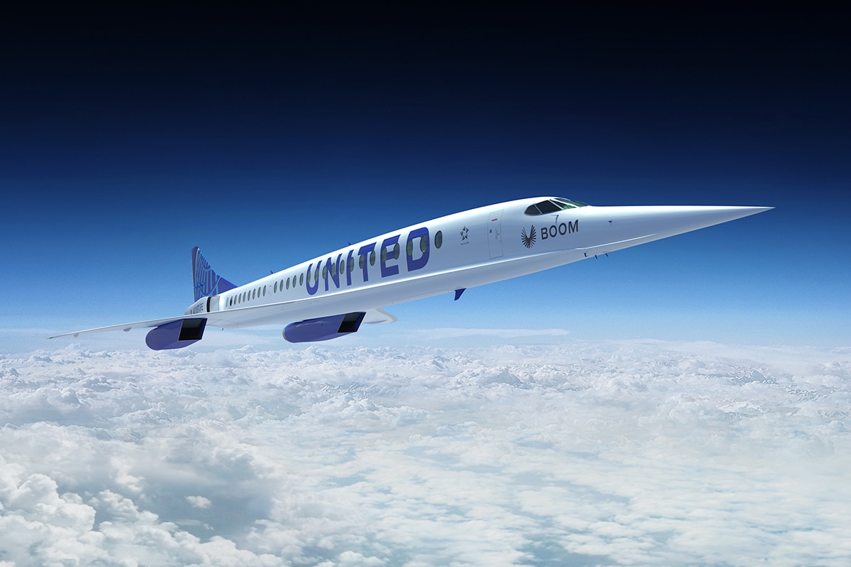 6 boom united airlines supersonic jet