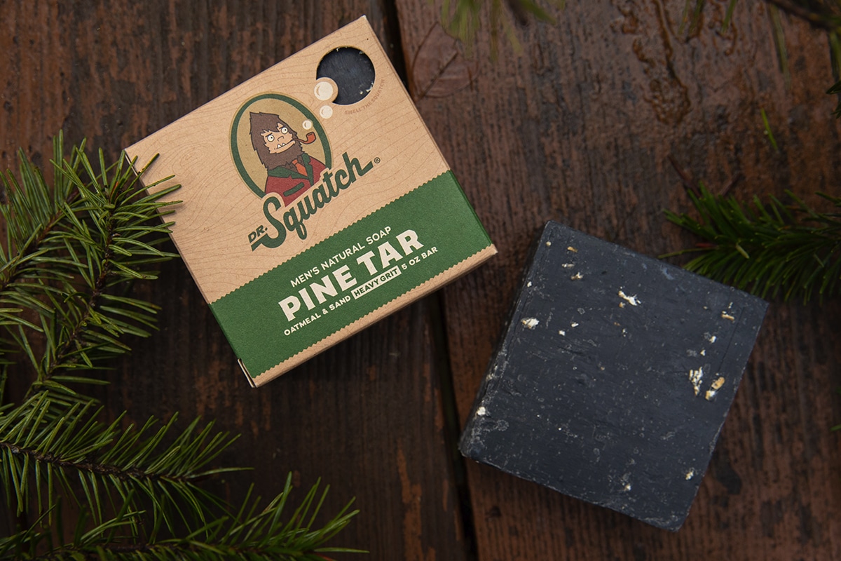 is it normal for the pine tar soap color to be black? : r/DrSquatch