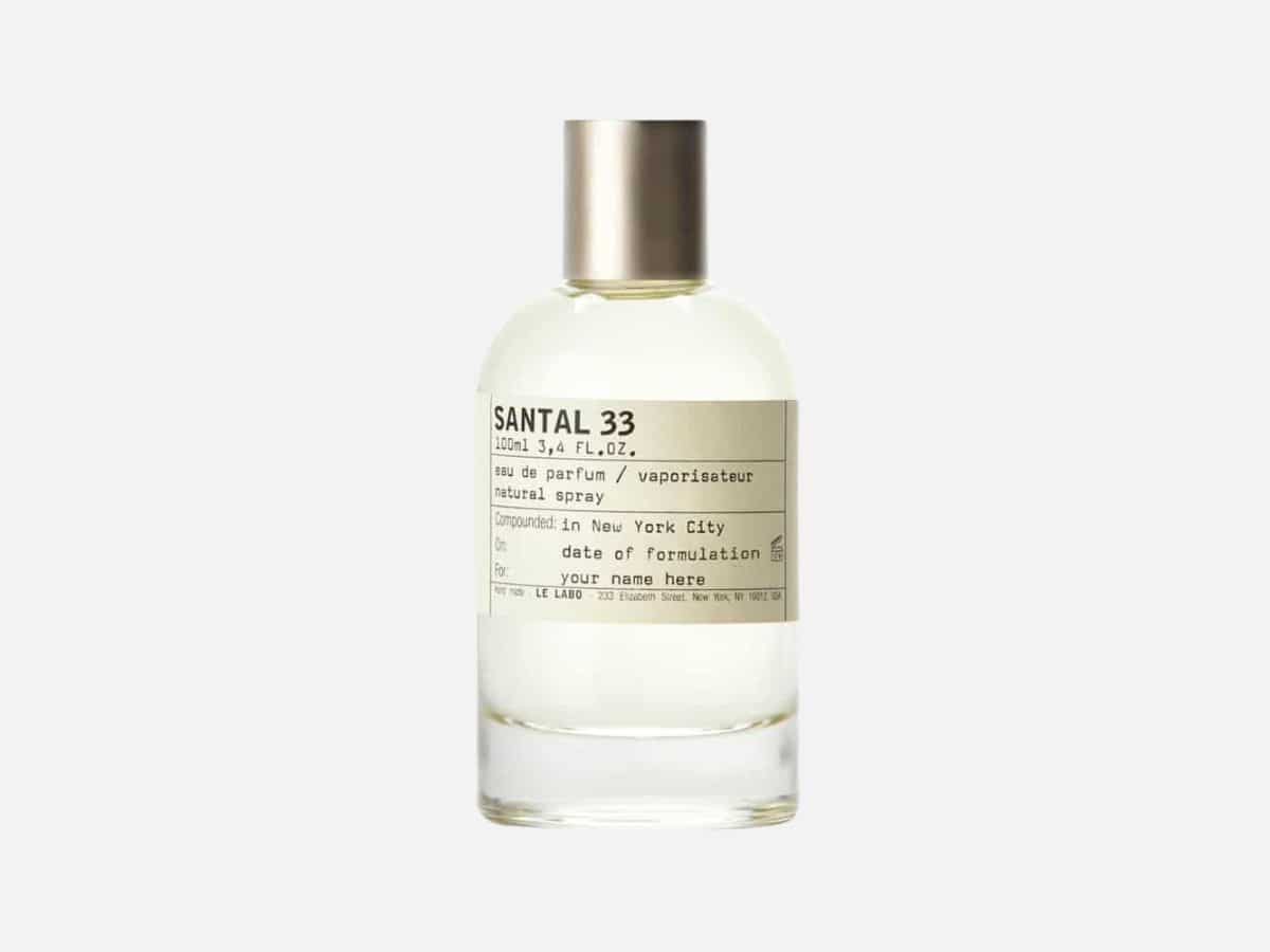 Best luxury perfumes and fragrances for men le labo santal 33