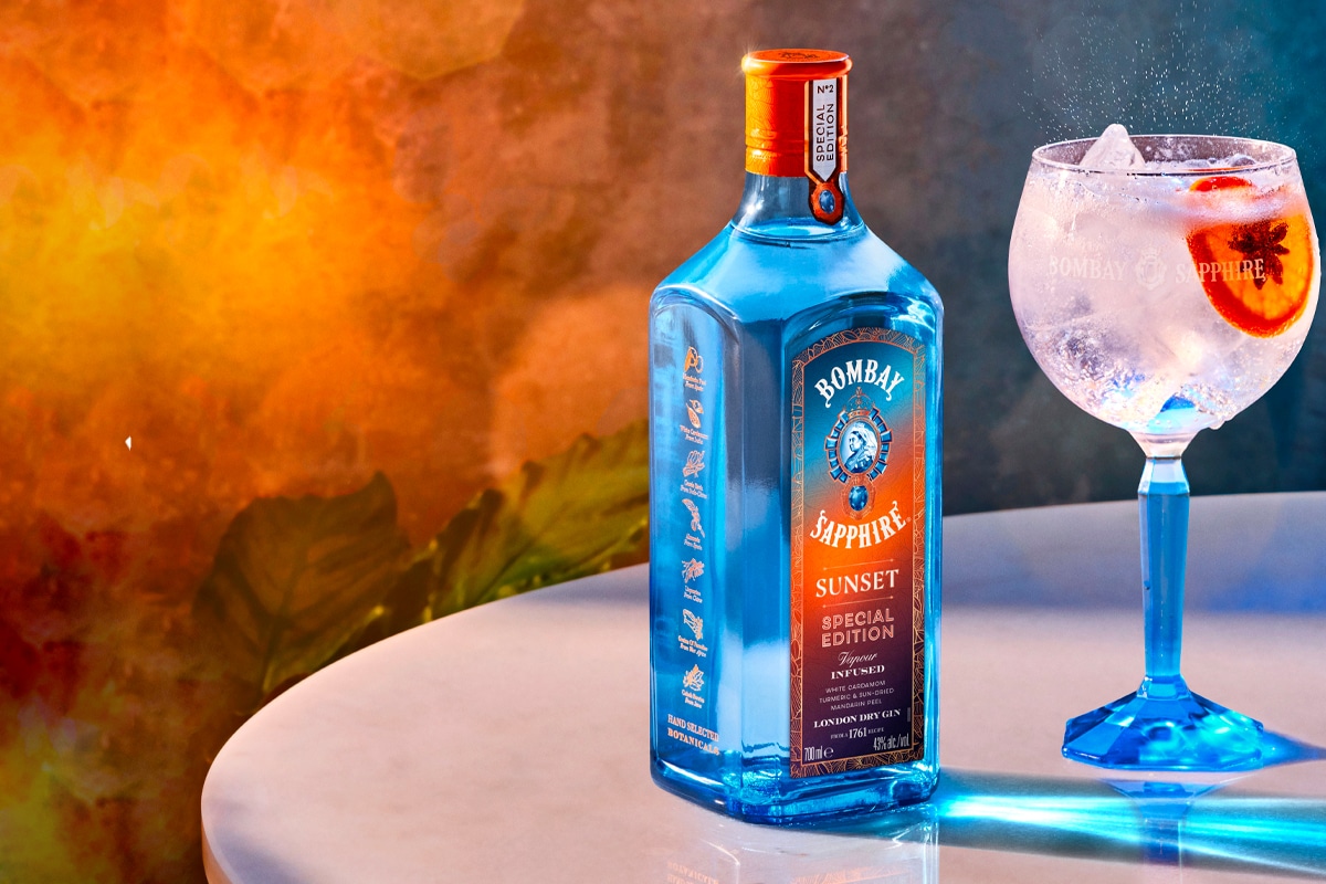 Bombay sapphire sunset