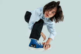 Comme des garcons play x converse outfit 5