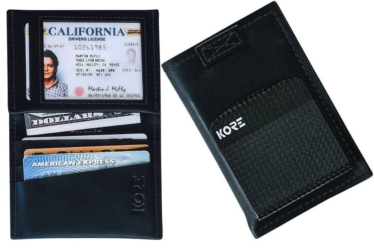 Tactical Nylon Slim Wallet  Nylon Wallet with RFID Blocking & Carbon Fiber  Money Clip – Kore Essentials