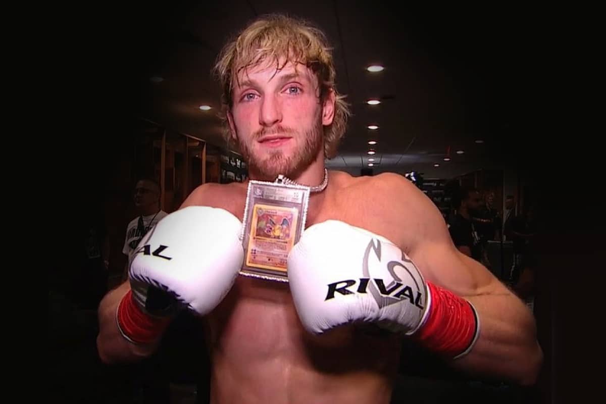 Logan Paul Rocks $150,000 Charizard Pokémon Card to His Fight with