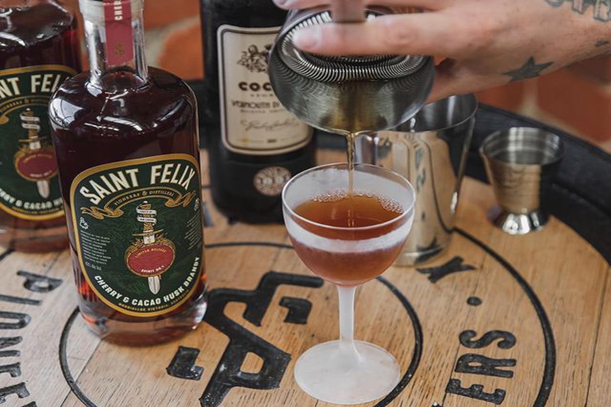 Saint felix distillery cherry cacao husk brandy 3