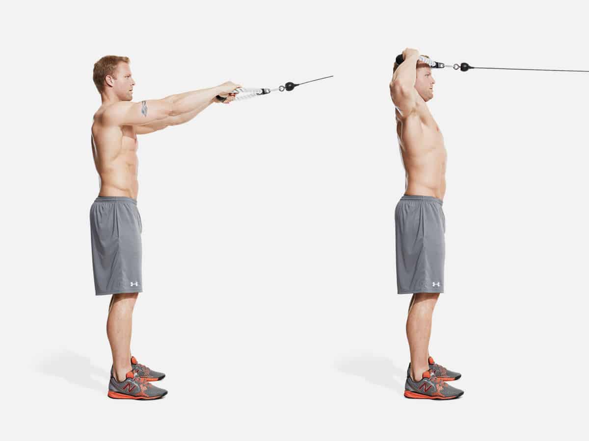 12 cable face pulls