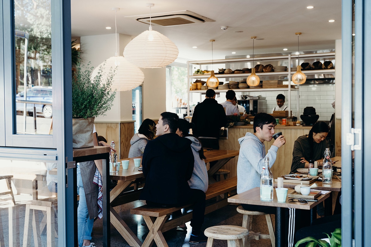 cafe monaka interior