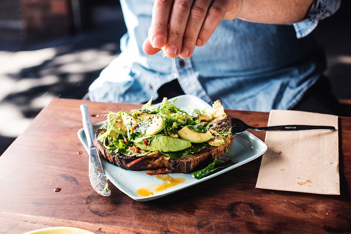 two chaps avocado sandwich