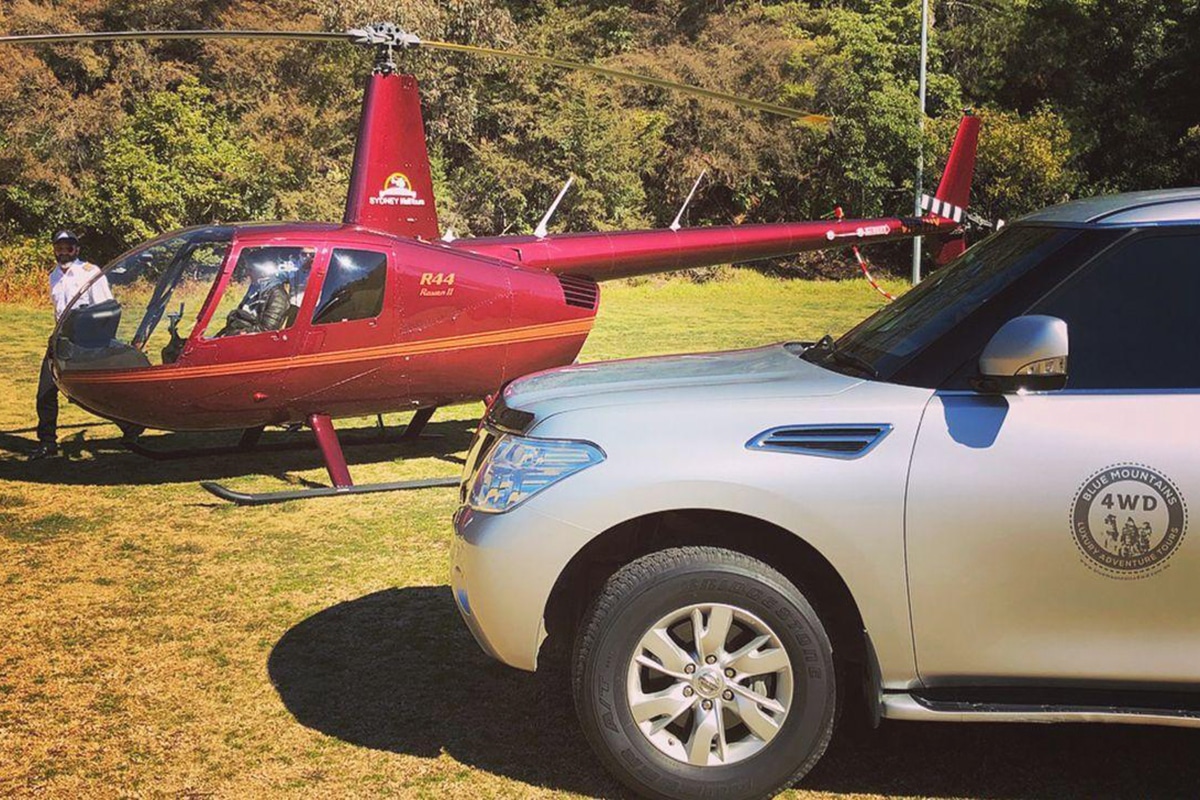 blue mountains 4wd eco tour with helicopter flights by sydney helitours