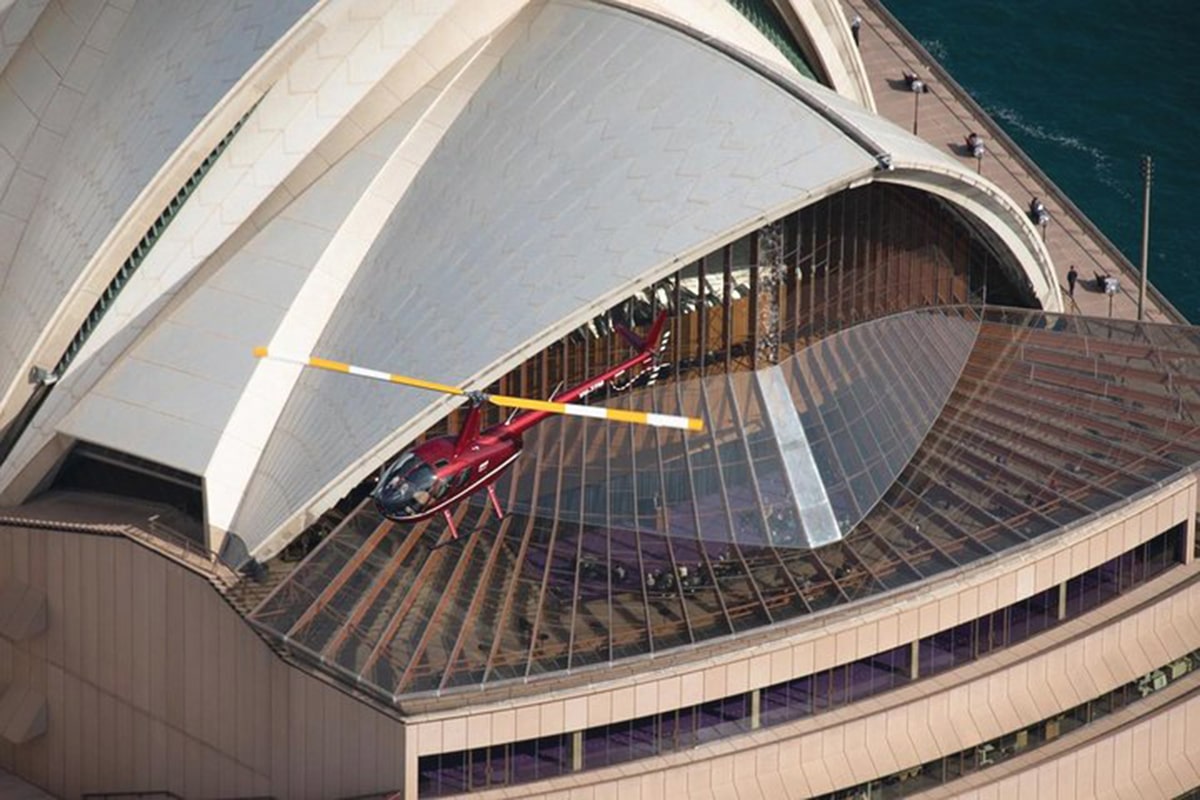 sydney harbour and olympic park helicopter tour by helicopter transport training