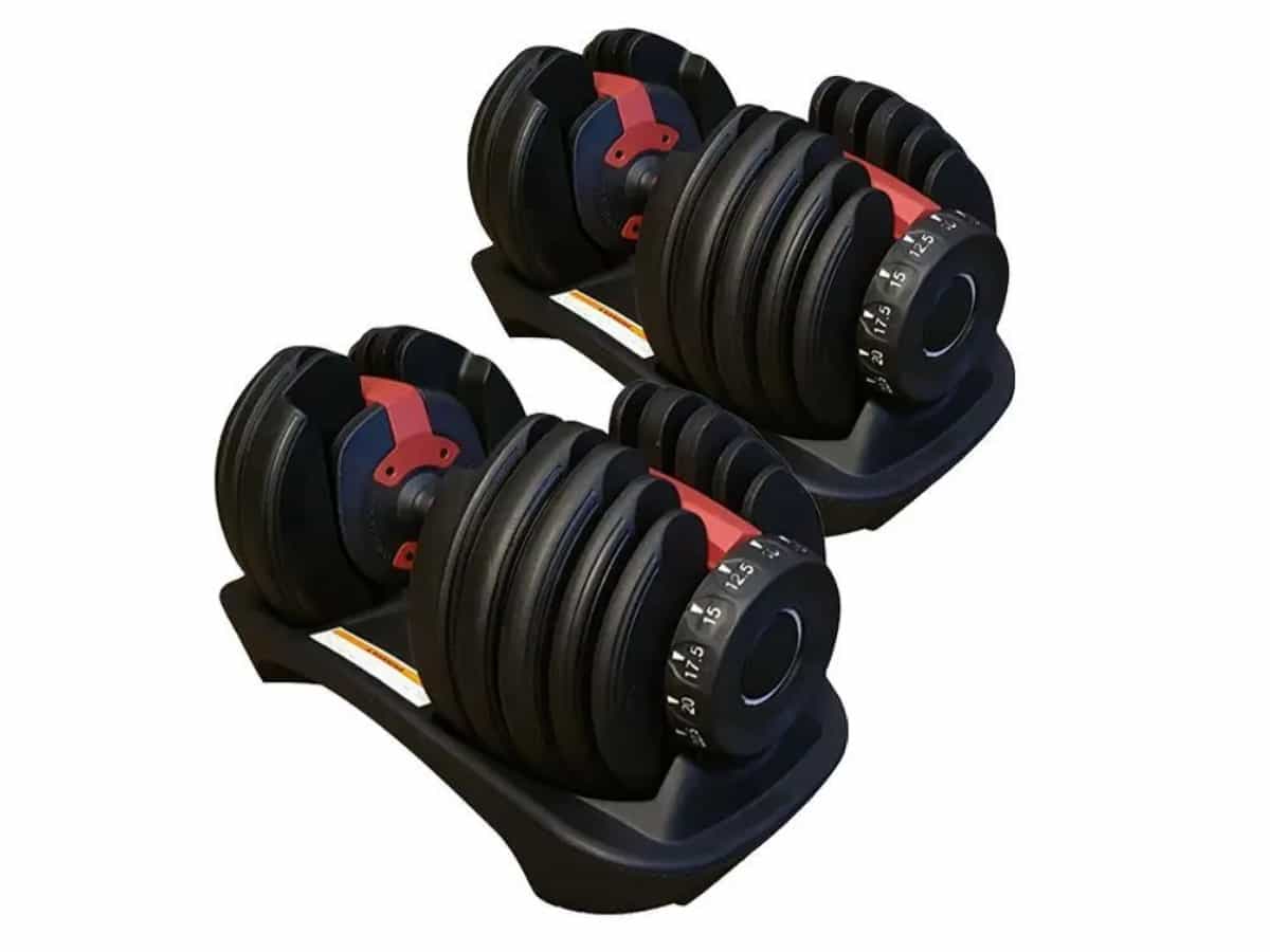 Adjustable dumbells