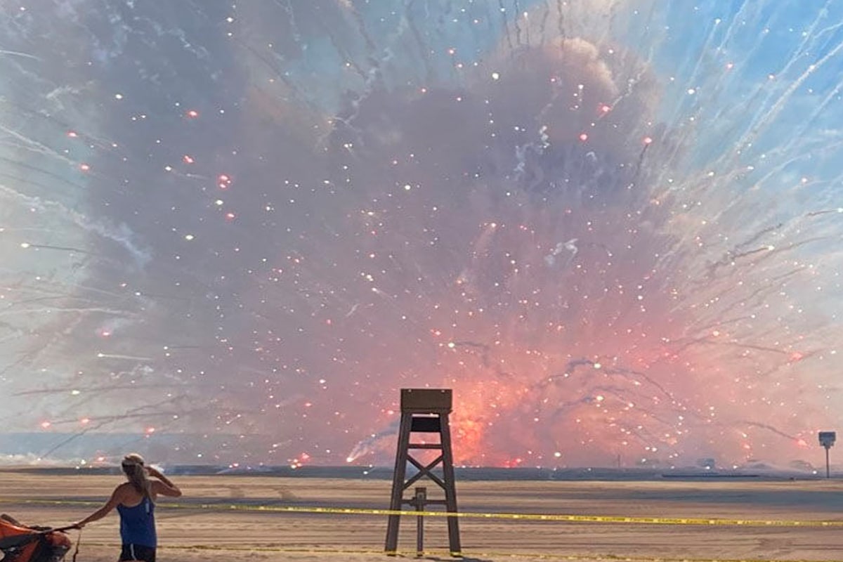 Fireworks truck explosion 1