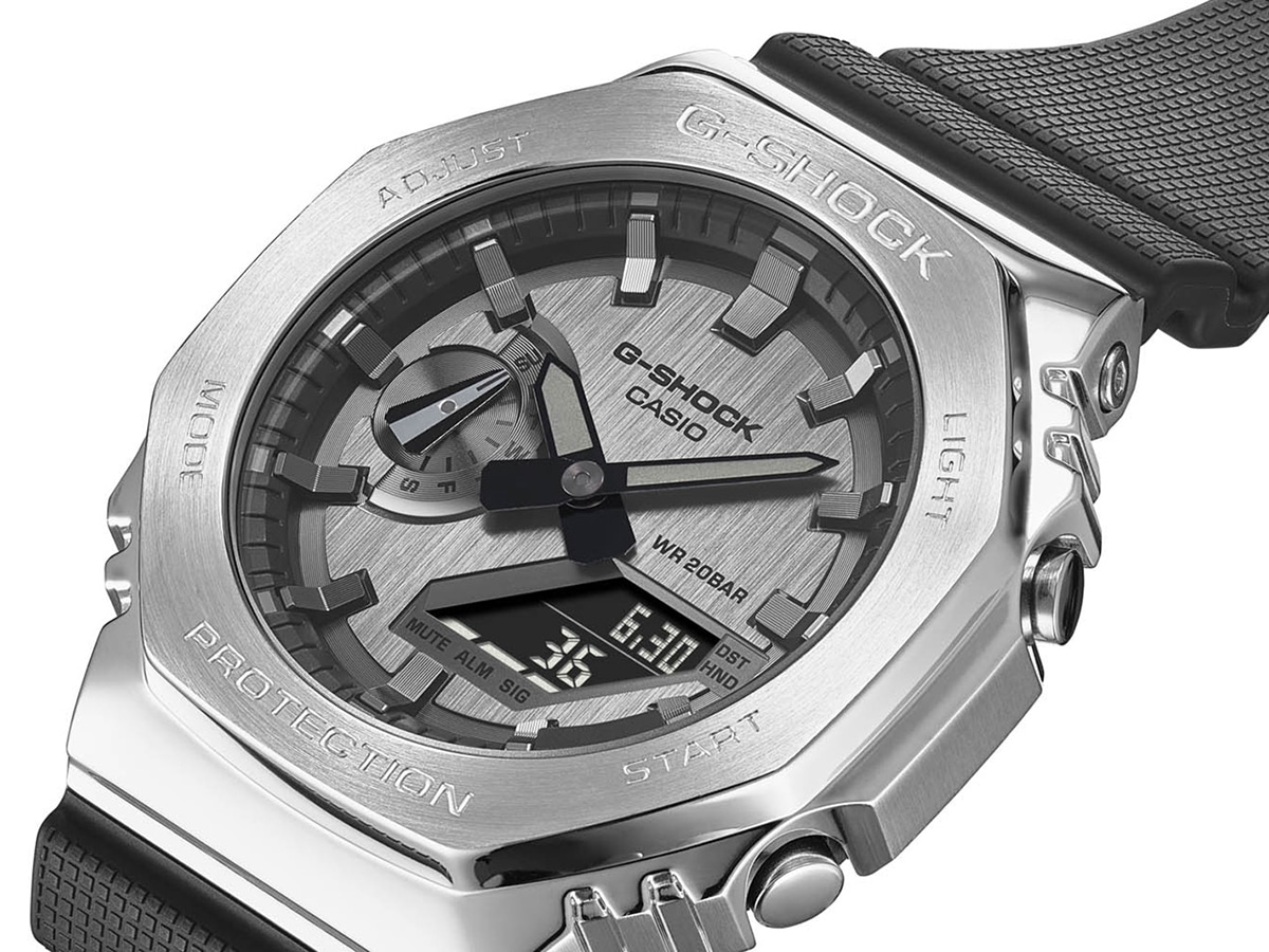 Casio ga discount 2100 stainless steel