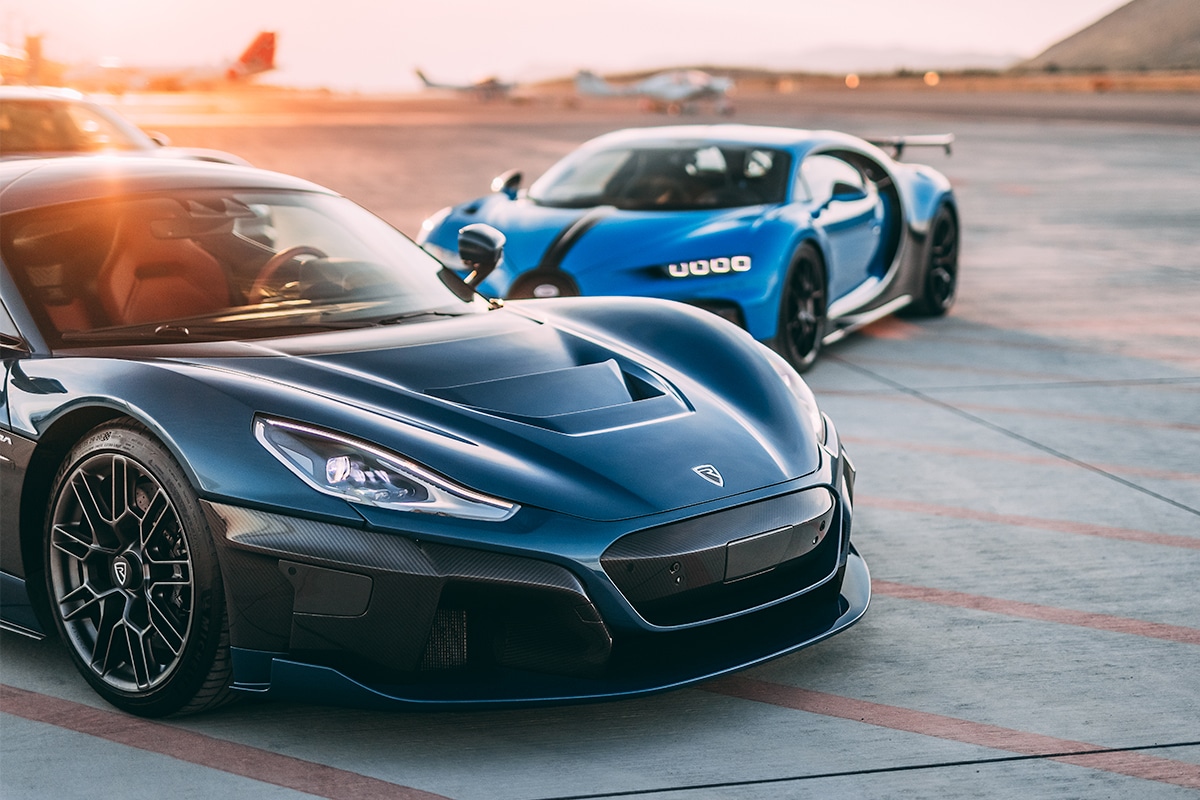 Porsche buggati rimac 1