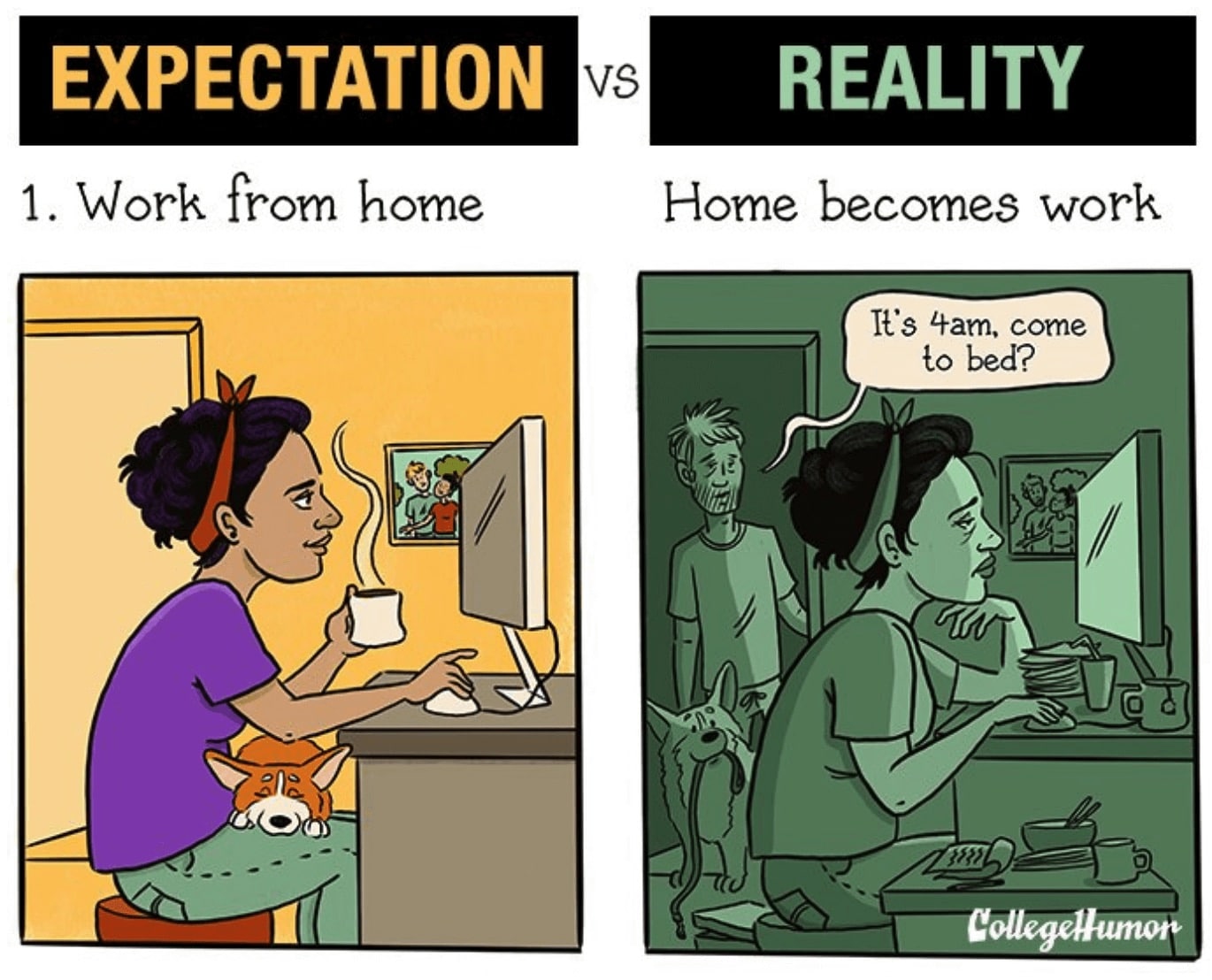 40+ Funny Working From Home Memes (WFH) | Man of Many