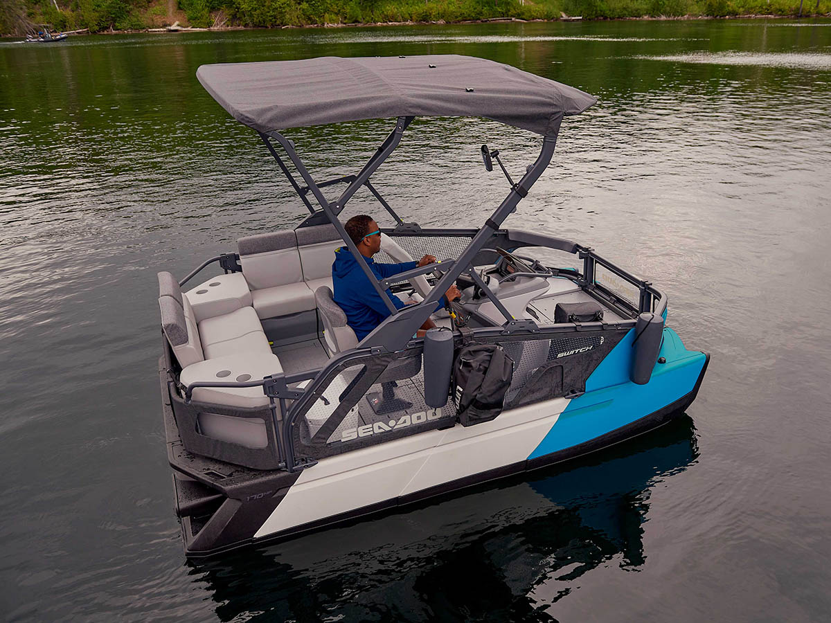 SeaDoo Switch, the JetSki Powered Pontoon is the Ultimate Summer Flex