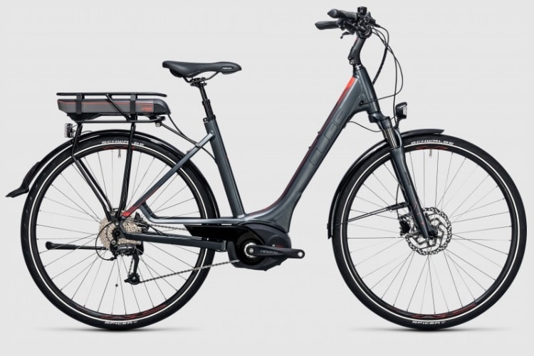 cube touring hybrid 400 electric bicycle easy entry