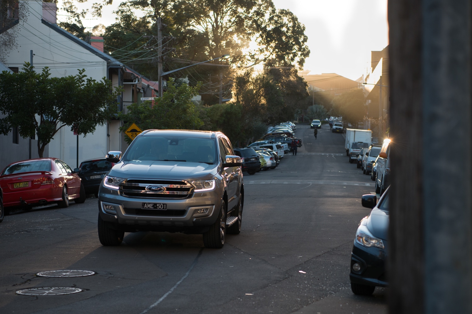ford everest car on the road