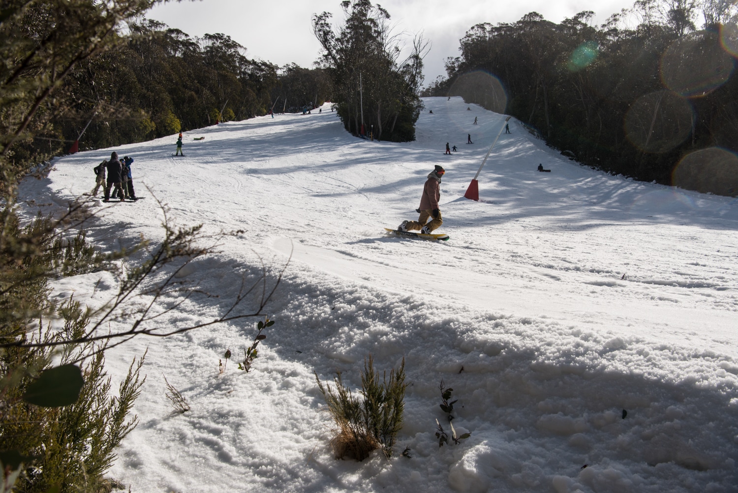 snow road view
