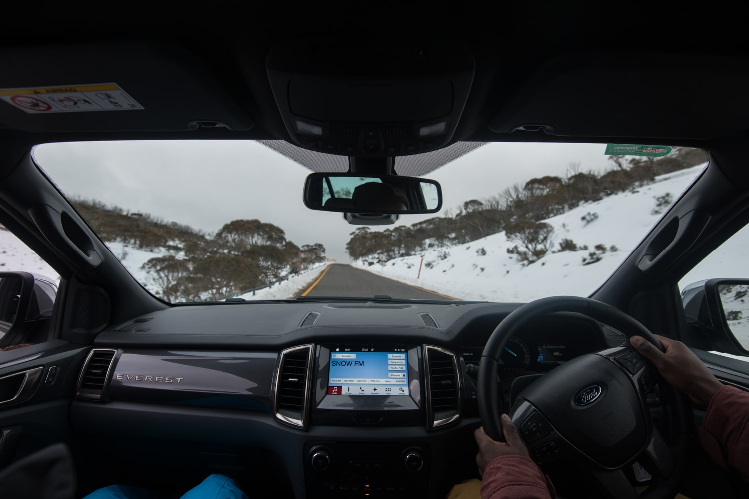 inside view of ford everest car