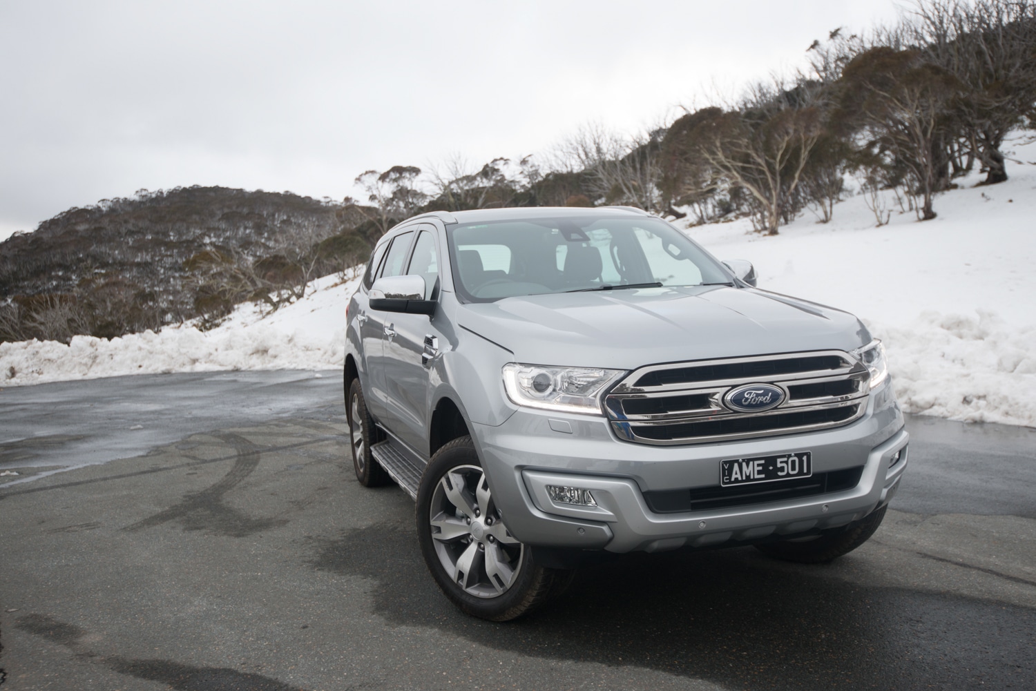 ford everest car standing on the road