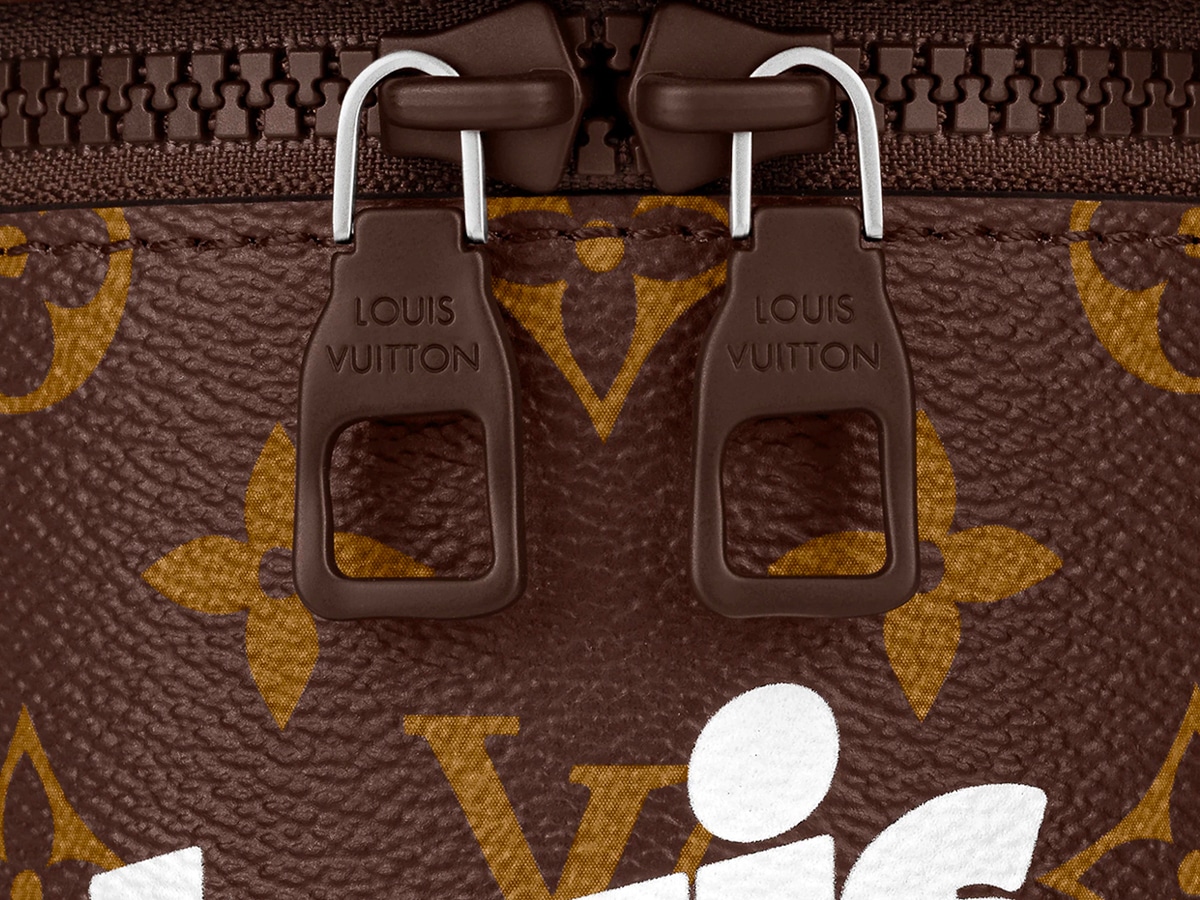 LOUIS VUITTON Everyday Coffee Cup Monogram Canvas Pouch Brown