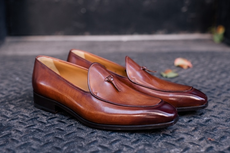 brown colour paul evans shoe 