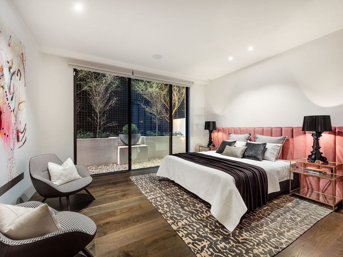 Toorak house bedroom