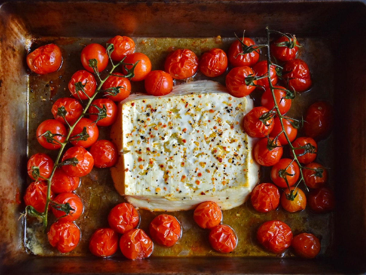 Baked feta pasta tiktok