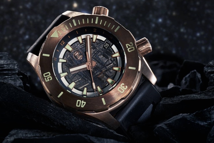 Swordfish 40mm Bronze Meteorite – Zelos Watches