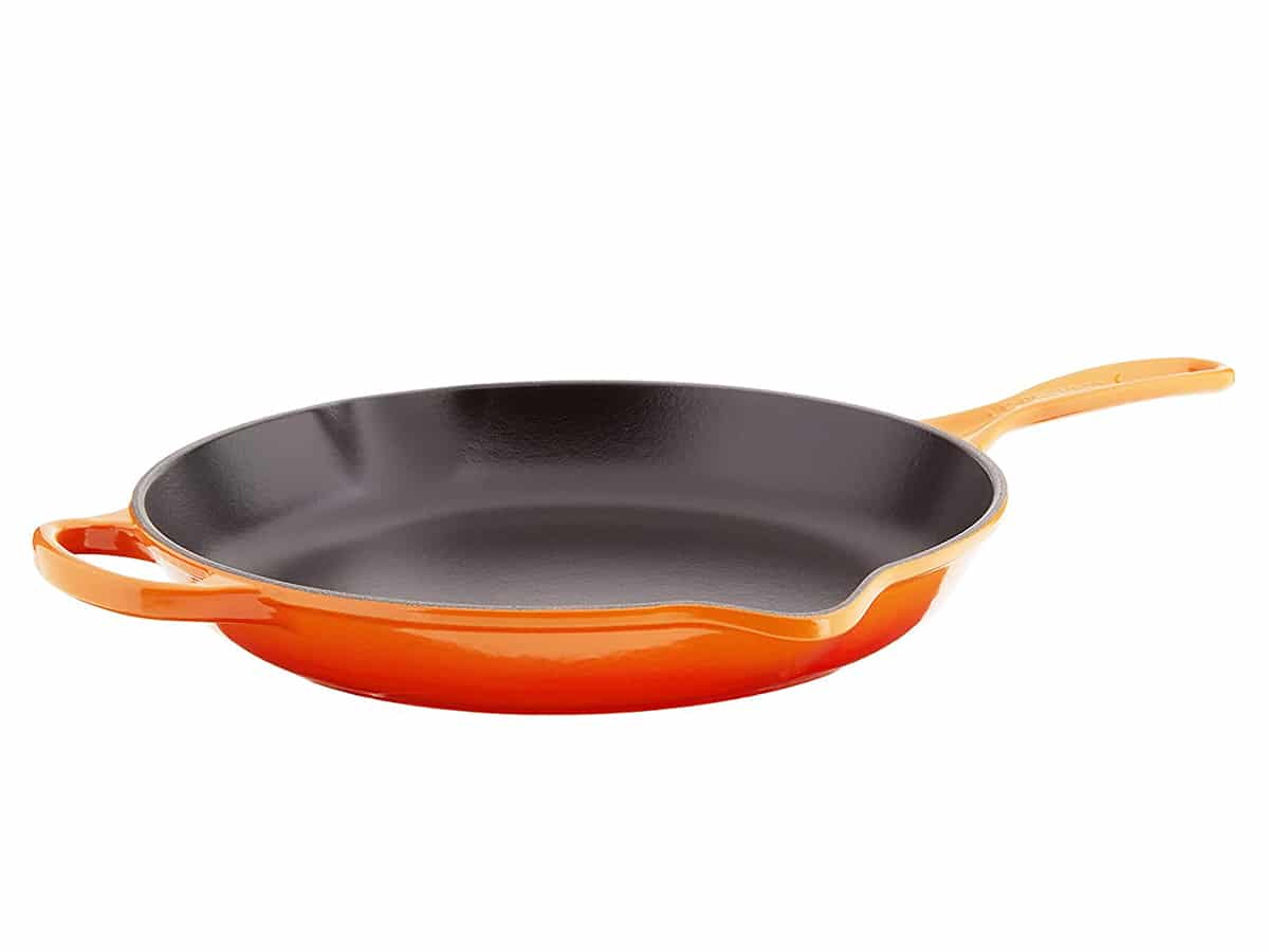 Le Creuset Enameled Cast-Iron 9-Inch Skillet with Iron Handle, Flame