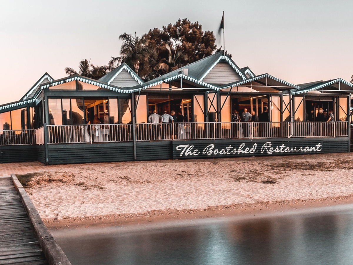 exterior view of the boatshed restaurant